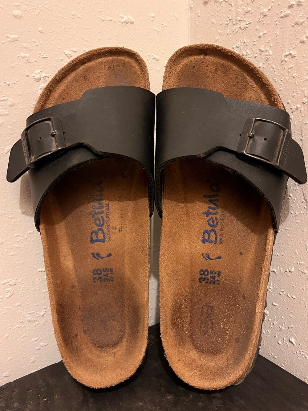 Birkenstock Betula Catalina Black Slip On Buckle Sandals Women’s Size 38
